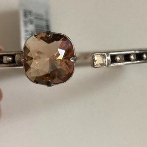 Brighton Lovable Hinged Bracelet Topaz stone